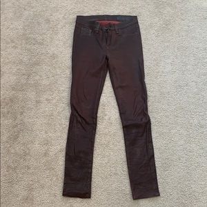 Rag and Bone leather pants